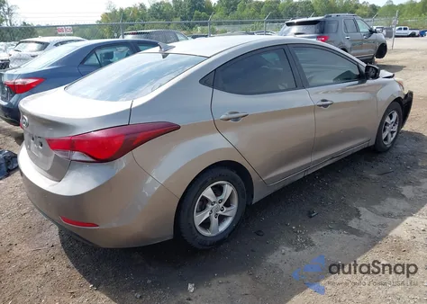 2015 Hyundai Elantra Se из США, поврежденный, VIN 5NPDH4AE3FH564670